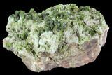 Lustrous Epidote with Quartz Crystals - Morocco #91220-1